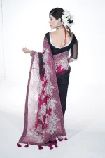 Black and hot pink stoned Moslin - Image 5