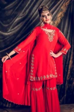 Sharara dress - Soft Shiffon Georgette - Image 2