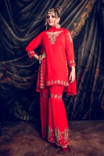 Sharara dress - Soft Shiffon Georgette - Image 4