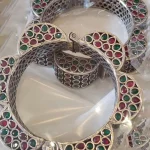 Flower shape Bangle set