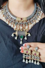 Oxidised German silver Hasli