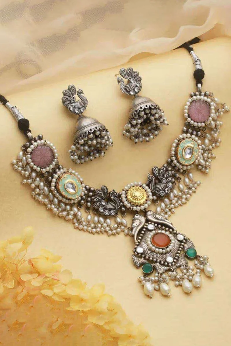 TS-JN0006 Silver oxidised jewellery - Image 1