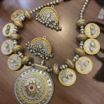 Oxidised German silver necklace