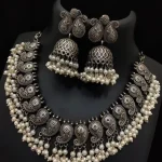 Silver oxidised jewellery