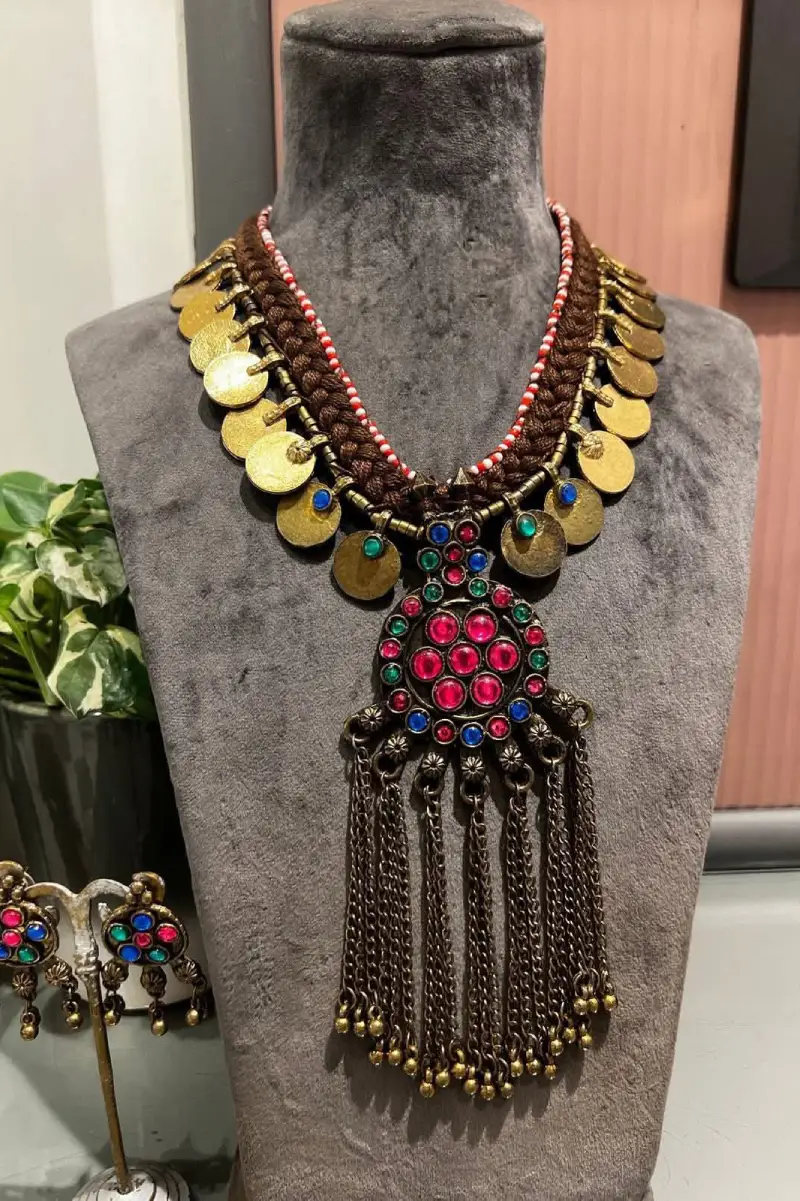 TS-JN0029 Afgan style coin necklace - Image 1