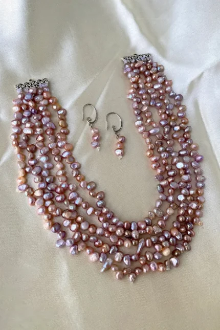 Vintage keshi pearl necklace