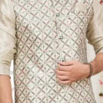 Digital printed Art banarasi silk jacket