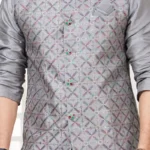 Digital printed Art banarasi silk jacket