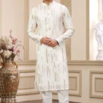 White embroidered Panjabi/Kurta set