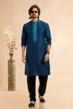 Mixed silk Panjabi/Kurta set - Image 2