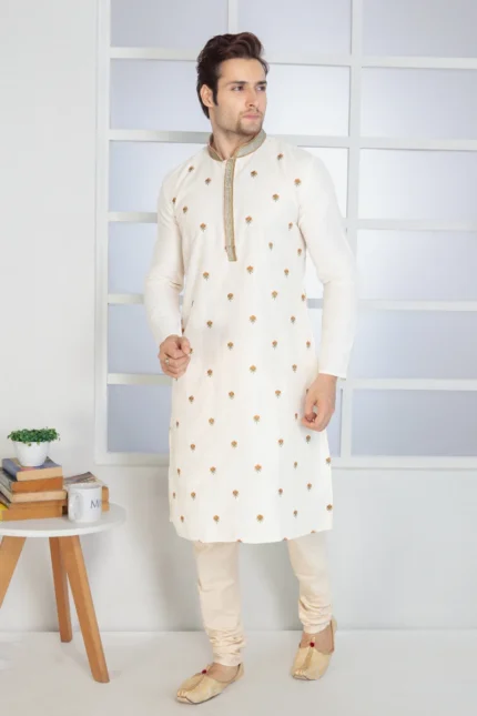 Mixed cotton Panjabi/Kurta set