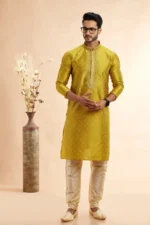 Benarasi Art silk Panjabi/Kurta set - Image 2
