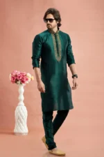 Benarasi Art silk Panjabi/Kurta set - Image 2