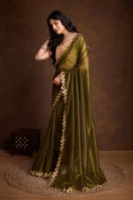 Shimmer festive saree