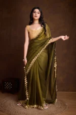 Shimmer festive saree - Image 2