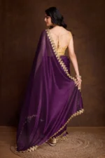 Shimmer festive saree - Image 3