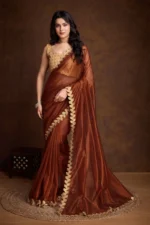 Shimmer festive saree - Image 2