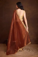 Shimmer festive saree - Image 3