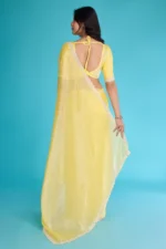 Tissue burberry saree - Image 3