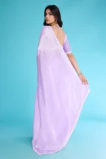 Tissue burberry saree - Image 3