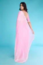 Tissue burberry saree - Image 3