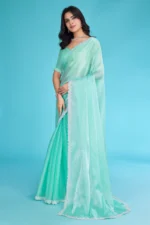 Tissue burberry saree - Image 2