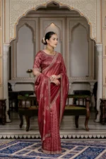 Tissue gold crush saree