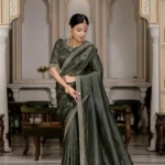 Tissue gold crush saree