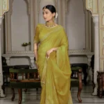 Tissue gold crush saree