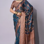 Traditional weaving organza saree