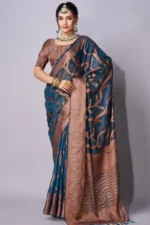 Traditional weaving organza saree