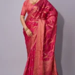 Traditional weaving organza saree
