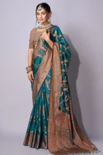 Traditional weaving organza saree