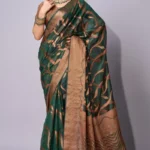 Traditional weaving organza saree