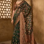 Zari woven organza saree