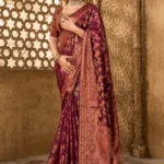 Zari woven organza saree