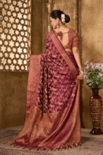 Zari woven organza saree - Image 3