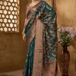 Zari woven organza saree