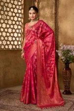 Zari woven organza saree - Image 2