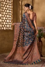 Zari woven organza saree - Image 3