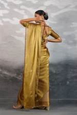 Chiffon saree featuring beads embellished border - Image 3