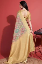 Floral silk saree - Image 2