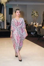 Designer silk kaftan