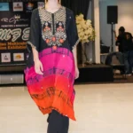 Designer silk kaftan