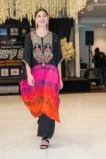 Designer silk kaftan