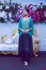 Designer silk kaftan