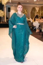 Designer silk kaftan