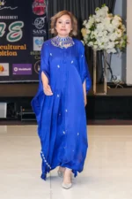 Designer silk kaftan