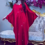 Designer silk kaftan
